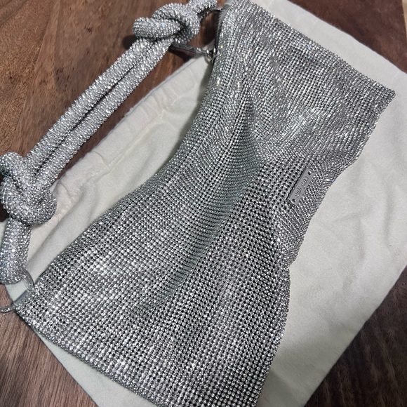 cult gaia hera nano rhinestone shoulder bag clear color - Picture 4 of 11